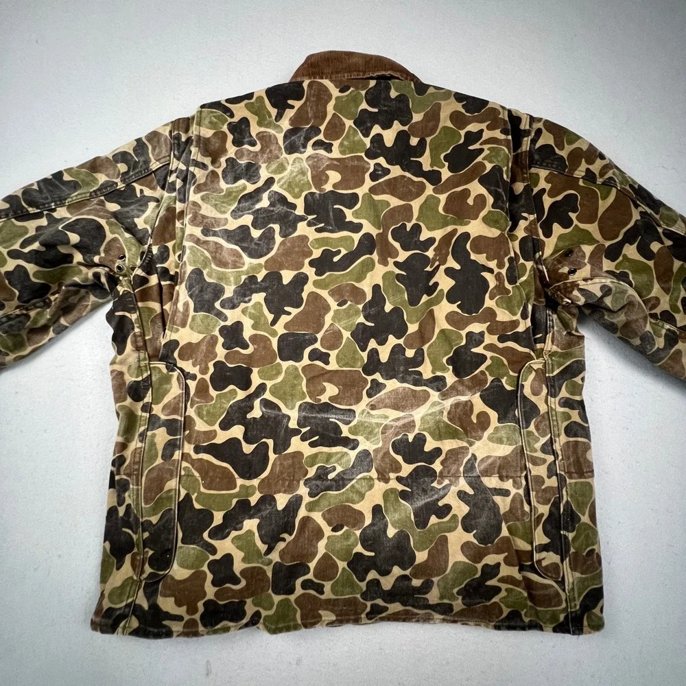 RedHead Bone-Dry Hunting Jacket Men 44 Camo Duck Hunter Vintage Canvas FieldCoat